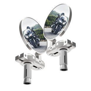 Зеркала Oxford BarEnd Mirrors - Silver