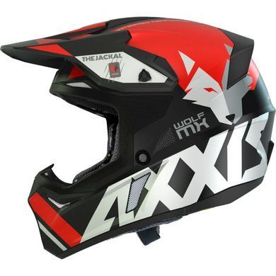 Мотошолом AXXIS WOLF Jackal B5 Gloss Red L
