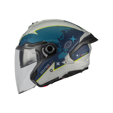 Мотошлем MT COSMO SV LAYOUT C7 Matt XS