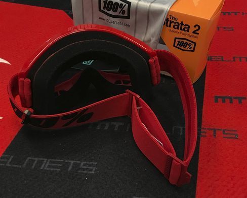 Мотоочки 100% STRATA Goggle II Red - Mirror Red Lens