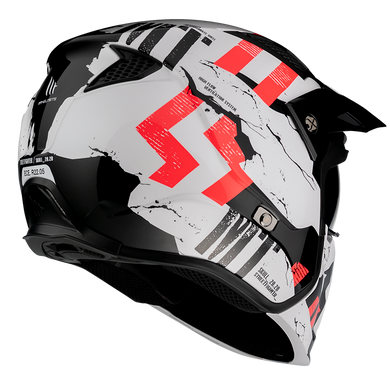 Мотошолом MT STREETFIGHTER SV SKULL 2020 Gloss Pearl White XS