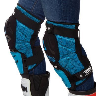 Мотонаколінники Leatt 3DF Hubrid Blue