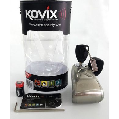 Замок на диск Kovix KAL-6 Chrome
