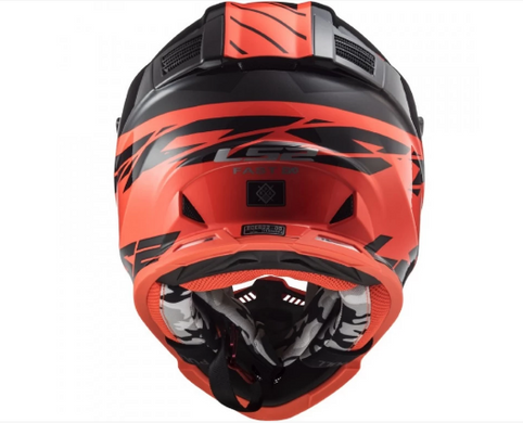 Мотошлем LS2 MX437 Fast EVO Roar Black Red M