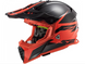 Мотошлем LS2 MX437 Fast EVO Roar Black Red M
