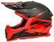 Мотошлем LS2 MX437 Fast EVO Roar Black Red M