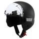 Мотошолом WM EXO Combat Skull Black White Matt M