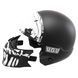 Мотошолом WM EXO Combat Skull Black White Matt M