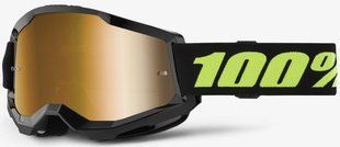 Маска кросова 100% STRATA Goggle II Solar Eclipse - Mirror Gold Lens One size