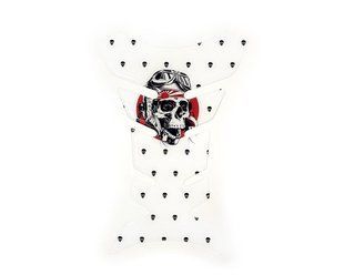 Наклейка на бак NB-1 Skull Aviator White
