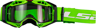 Маска кросова LS2 AURA Green Clear Lens