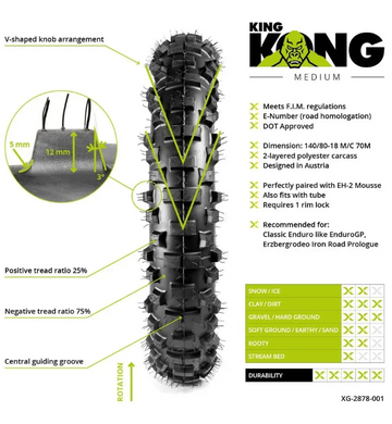 Шина X-GRIP King-Kong, Medium