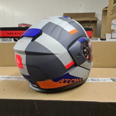 Мотошлем MT ATOM SV Gorex C12 Matt Titanium XS