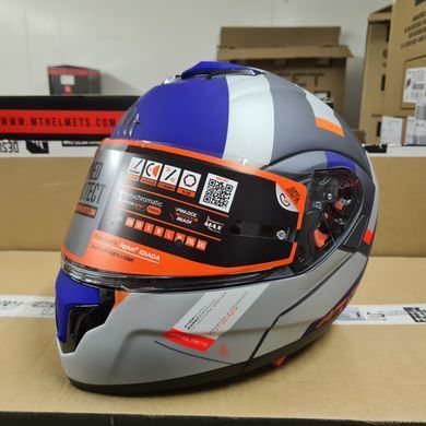 Мотошлем MT ATOM SV Gorex C12 Matt Titanium XS