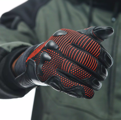 Моторукавички Dainese UNRULY ERGO-TEK BLACK/FLUO-RED L