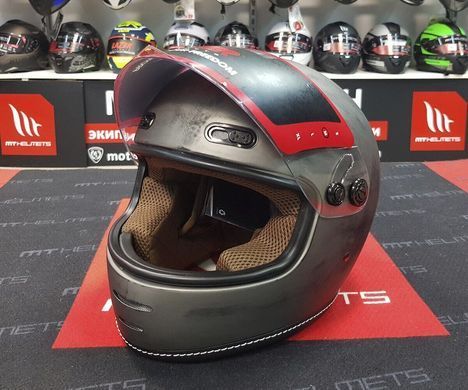 Мотошлем LAZER OROSHI Cafe Racer Matt Alu Brushed M