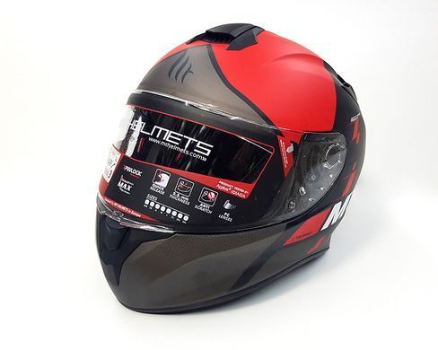 Мотошолом MT TARGO Rigel Matt Red L