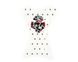 Наклейка на бак NB-1 Skull Aviator White