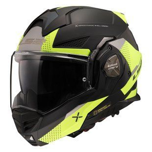 Мотошлем LS2 FF901 Advant X Oblivion Matt Black Hi-Viz Yellow XXXL