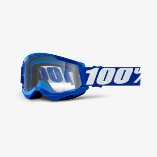 Мотоочки подростковые 100% STRATA II Youth Goggle Blue - Clear Lens