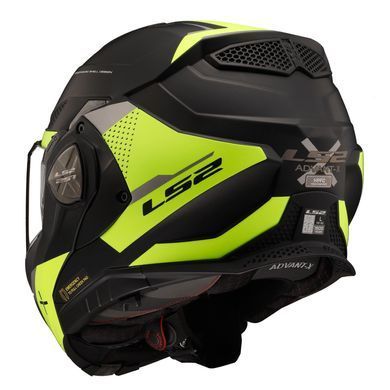 Мотошолом LS2 FF901 Advant X Oblivion Matt Black Hi-Viz Yellow XXXL
