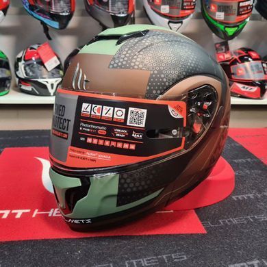 Мотошлем MT ATOM SV Adventure B6 Matt Green S