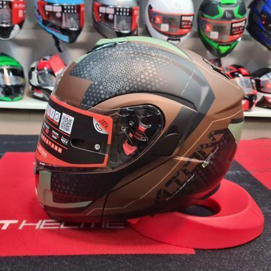 Мотошлем MT ATOM SV Adventure B6 Matt Green S