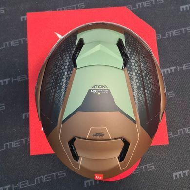 Мотошлем MT ATOM SV Adventure B6 Matt Green S