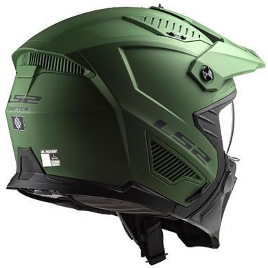 Мотошлем LS2 OF606 Drifter Solid Matt Military Green ECE2206 M