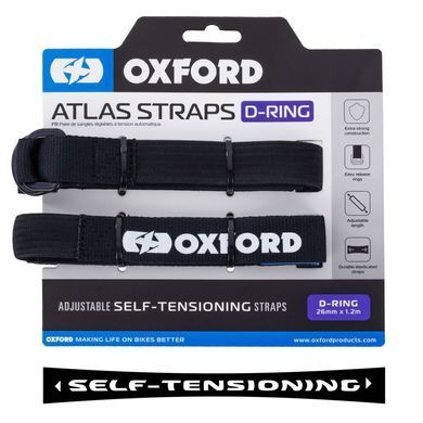 Ремені Oxford Atlas D-Ring 26mm x 1.2M Black (Pair)