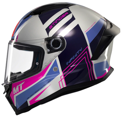 Мотошолом MT STINGER 2 Tron C8 Gloss Pink M