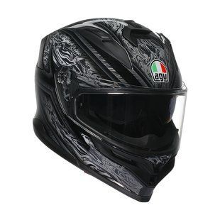 Мотошолом AGV K7 (E2206) DAMASCUS black/silver M