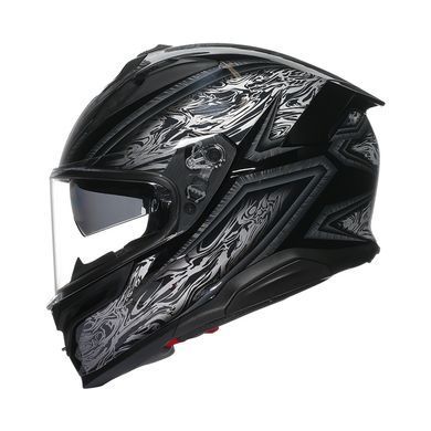 Мотошолом AGV K7 (E2206) DAMASCUS black/silver M