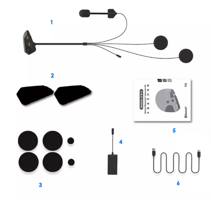 Мотогарнитура T-COM FDC FG 1000м, до 6 чел.