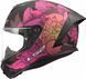 Мотошолом LS2 FF820 Rapid III POPPIES II Black Pink S