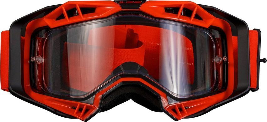 Маска кроссовая LS2 Aura Goggle Black Red With Clear Visor