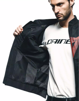 Мотокуртка Dainese HEROSPHERE AIR Textile Black Red Diamond