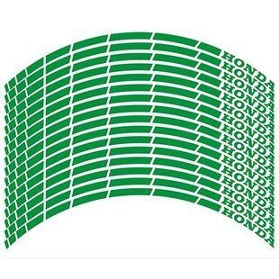 Наклейка на обод колеса Honda Green