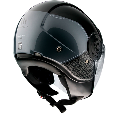 Мотошлем MT VIALE SV Break A1 Gloss Black XS