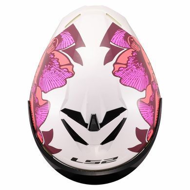 Мотошолом LS2 FF820 Rapid III POPPIES II White Pink M