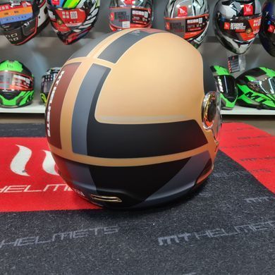 Мотошлем MT Jarama 68TH C9 Matt Gold S