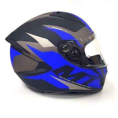 Мотошолом MT STINGER Brave Matt Blue M