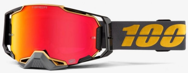 Мотоочки 100% ARMEGA HiPER Falcon 5 - Red Mirror Lens