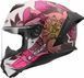 Мотошолом LS2 FF820 Rapid III POPPIES II White Pink M