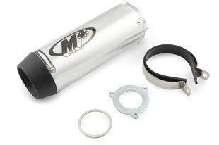 Глушник прямоток M4 Silver Alu (GSX-R, R6) G-1982