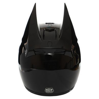 Мотошолом бетмен Nitrinos NEKO HNJ Gloss Black L-XL