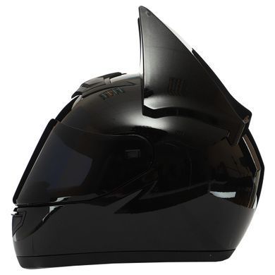 Мотошолом бетмен Nitrinos NEKO HNJ Gloss Black L-XL