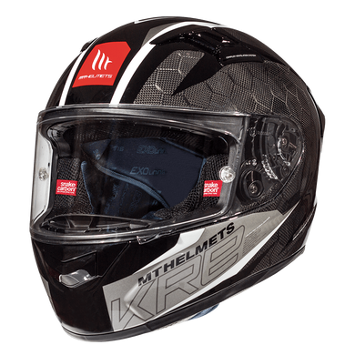 Мотошлем MT KRE Gloss Snake Carbon 2.0 Grey L