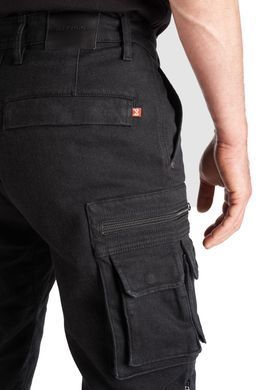 Мотоджинси PandoMoto Desert Cargo Black W29-L32
