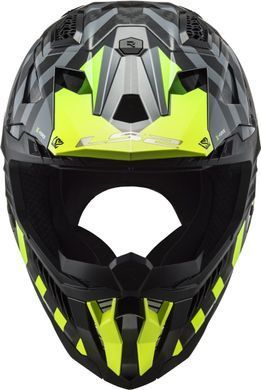 Мотошлем LS2 MX703 C X-Force Barrier Hi-Viz Yellow Green XXXL